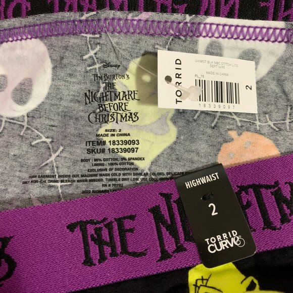 Torrid High Waist Panties Underwear Nightmare Before Christmas Jack Plus 2 18 20 - Picture 4 of 4